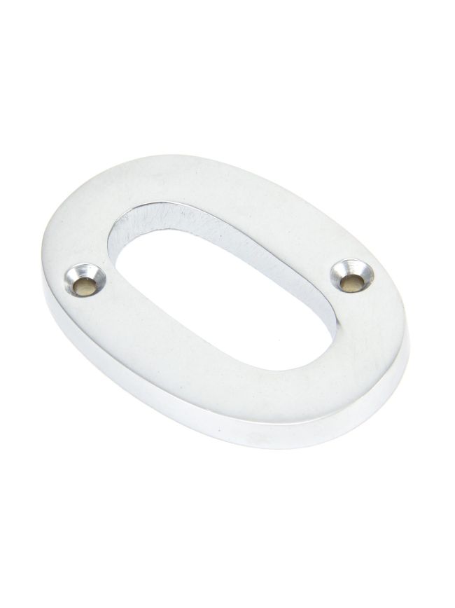 Satin Chrome Numeral 0