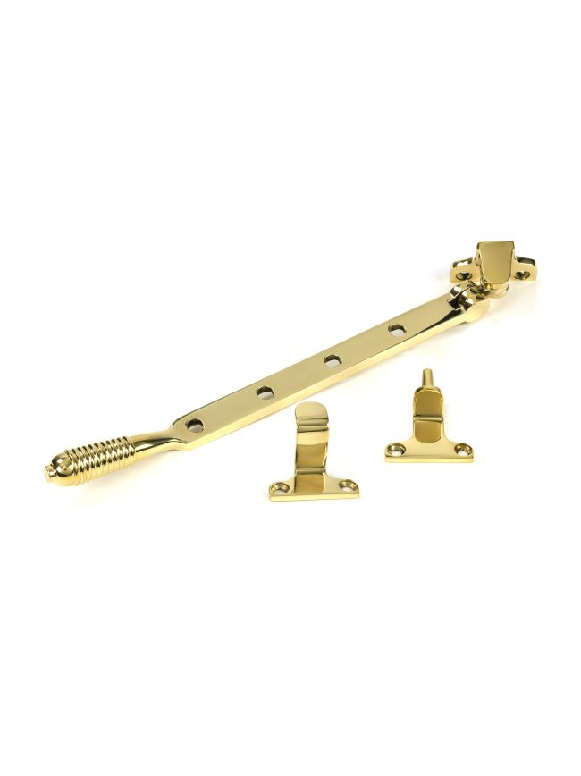 Polished Brass 10" Reeded Stay (Steel Window)