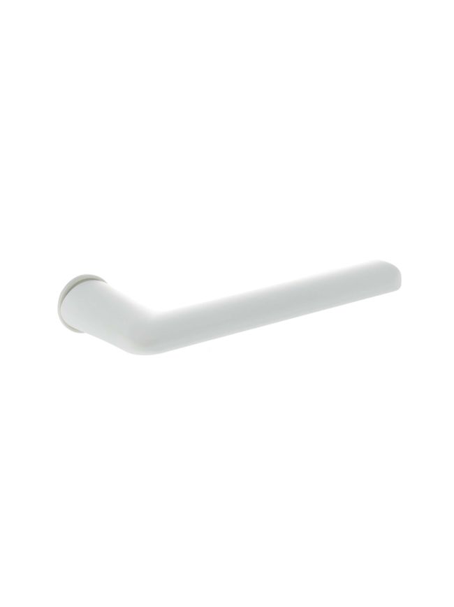 Tupai Rapido 5S Line Tavira Lever Door Handle on Concealed Round Rose - White (Pair)