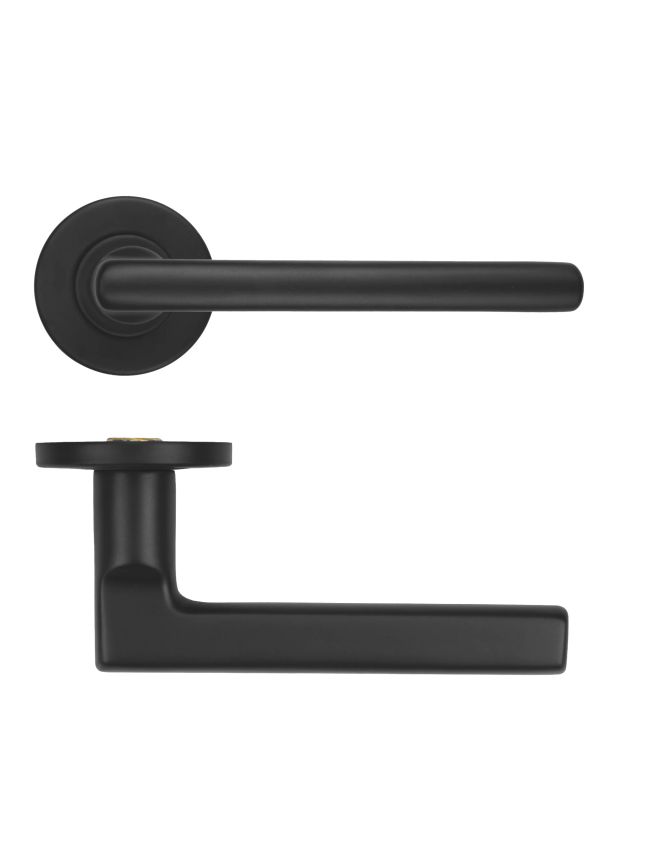 Zoo Hardware Modern Lever on Round Rose 53mm x 6mm Push-on Rose - BS EN 1906 Grade 3 - Grade 201 - PCB