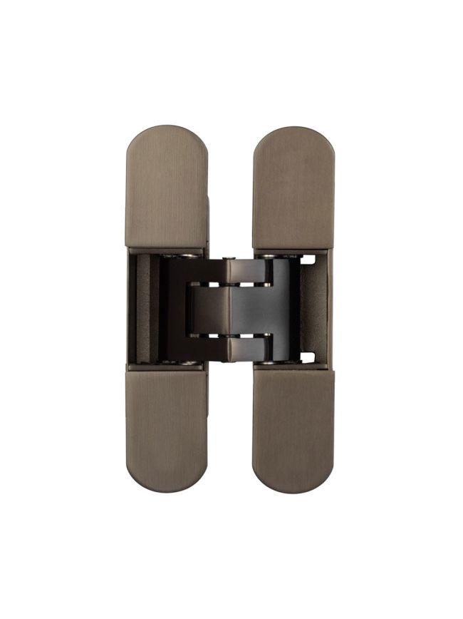 Ghost 140mm 3D Concealed Hinge Dark Bronze - By Frelan Hardware - CH60DB