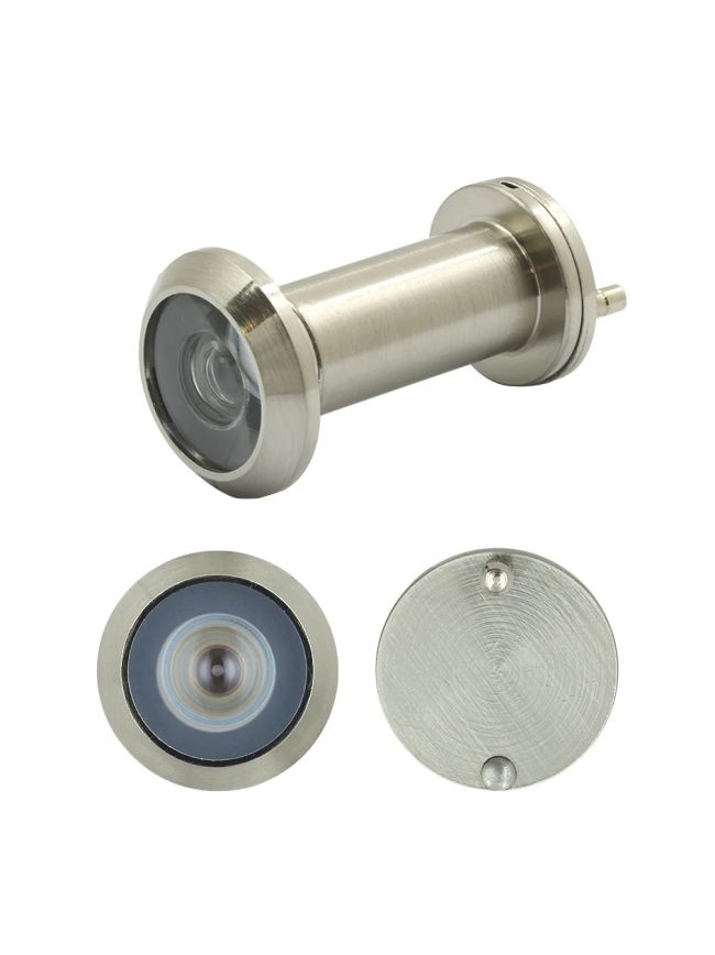 Zoo Hardware Door Viewer with Glass Lens - Satin Nickel