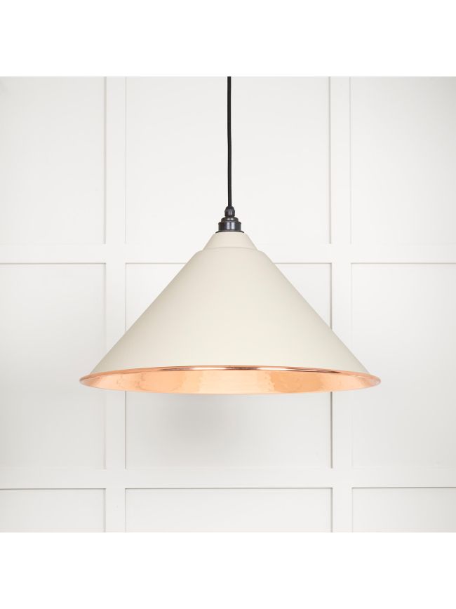Hammered Copper Hockley Pendant in Teasel