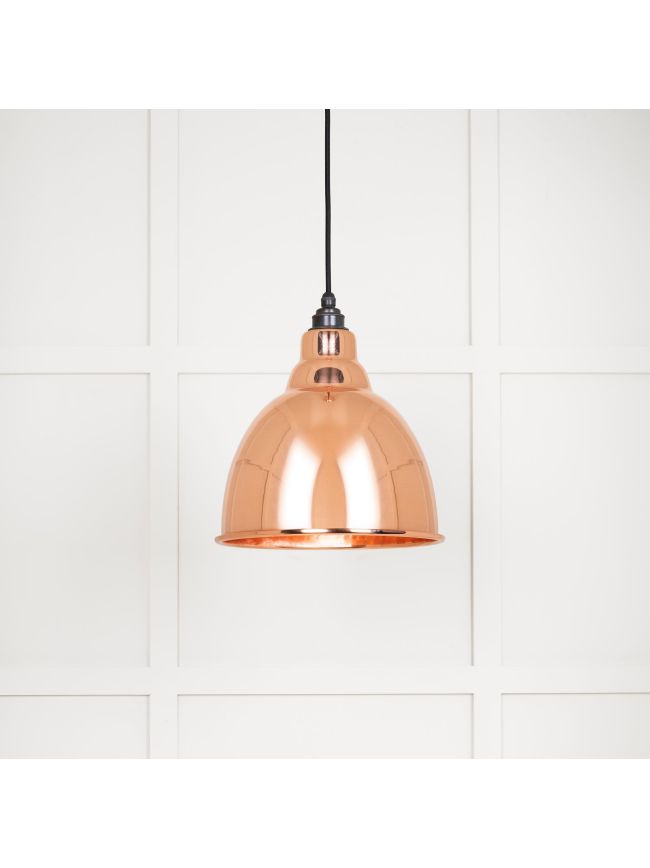 Hammered Copper Brindley Pendant