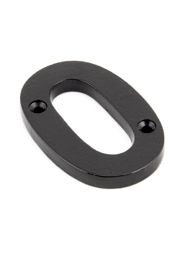 Black Numeral 0