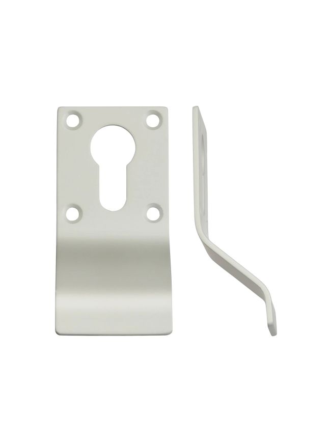 Zoo Hardware Cylinder Latch Pull - Euro Profile - 88mm x 43mm - Powder Coat White