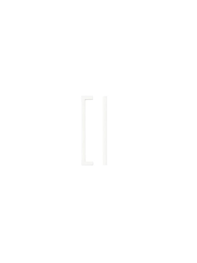 Zoo Hardware Square Block Cabinet handle 160mm CTC Matt White Finish