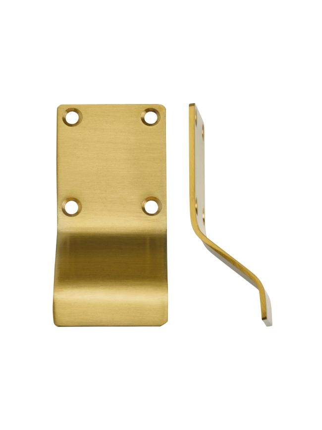 Zoo Hardware Cylinder Latch Pull - Blank Profile - 88mm x 43mm - Favo Satin Brass
