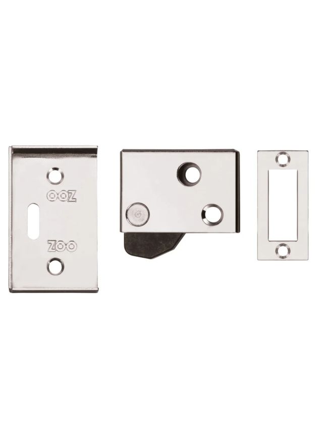 Zoo Hardware Hush latch - 65x40mm - Polished Chrome