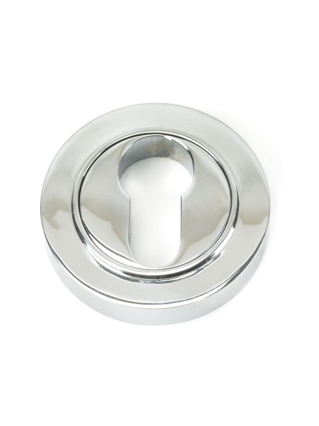 Polished Chrome Round Euro Escutcheon (Plain)