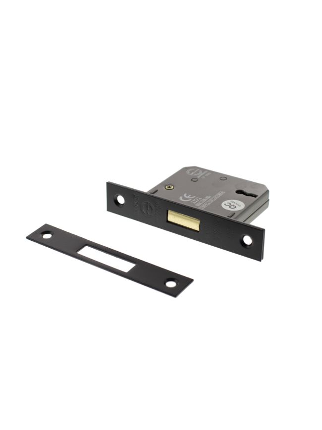 Atlantic 3 Lever Key Deadlock [CE] Keyed Alike 3" - Matt Black