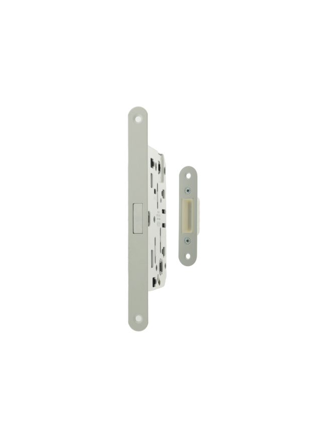 AGB Polaris 2XT Magnetic Bathroom Lock 50mm backset - White