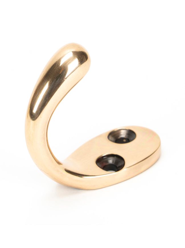 Polished Bronze Celtic Single Robe Hook