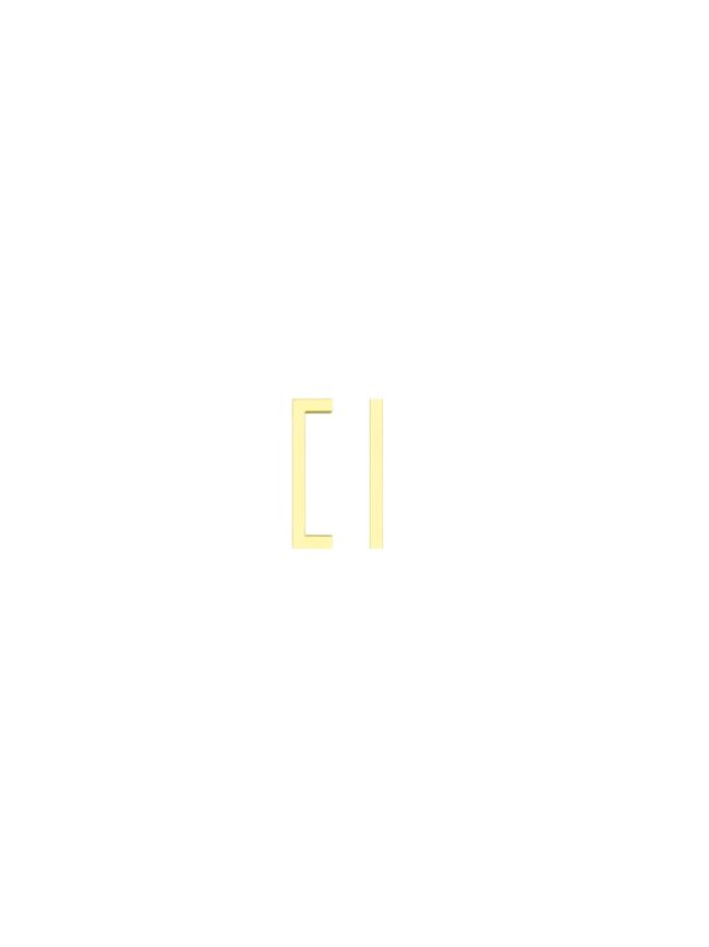 Zoo Hardware Square Block Cabinet handle 96mm CTC Brushed Gold Finish