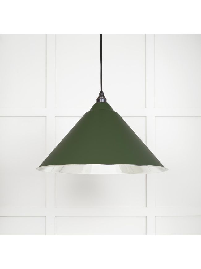 Smooth Nickel Hockley Pendant in Heath