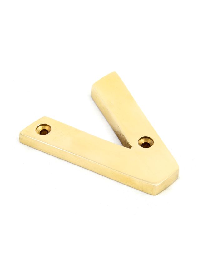 Polished Brass Letter V