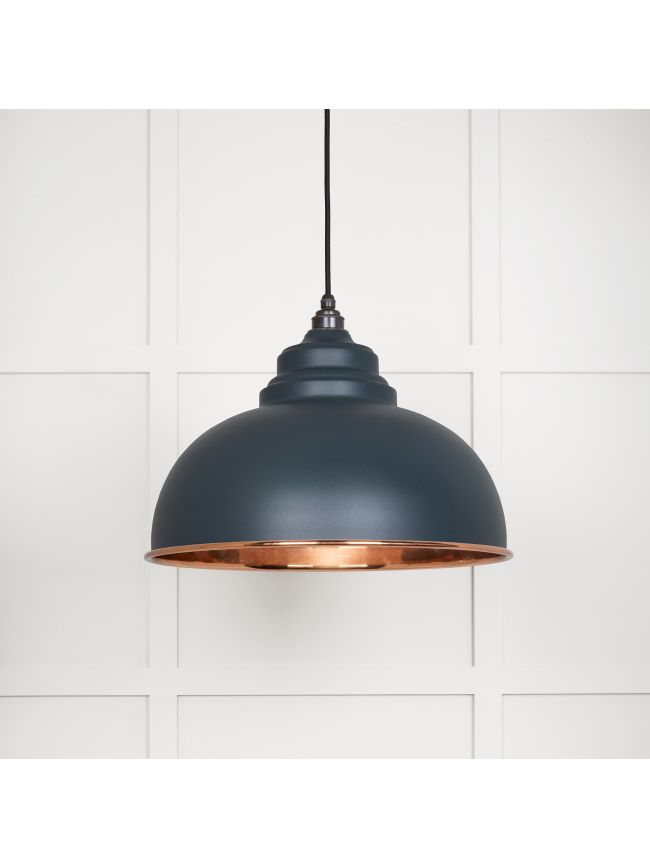 Smooth Copper Harborne Pendant in Soot