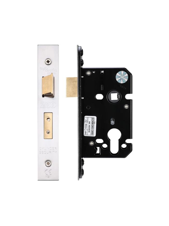 Zoo Hardware Euro Profile Sashlock - Satin Stainless