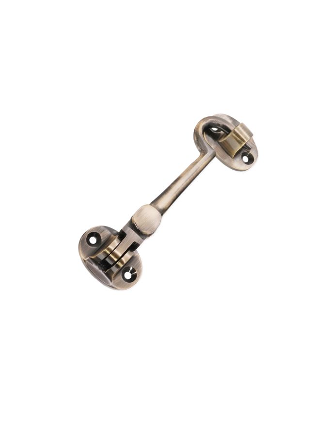Silent Cabin Hook 4" - 100mm Antique Brass
