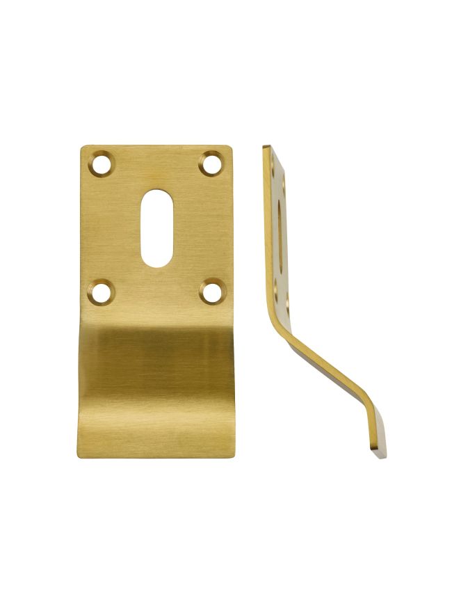 Zoo Hardware Cylinder Latch Pull - Standard Profile - 88mm x 43mm - Favo Satin Brass