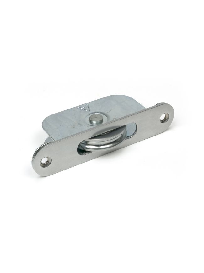 Satin Chrome Radiused Sash Pulley 75kg