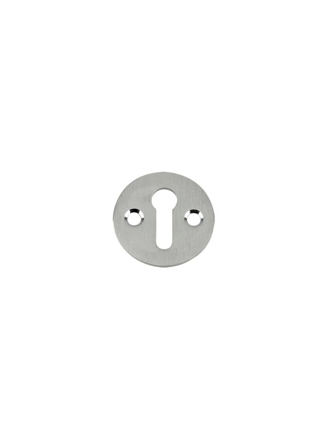 Zoo Hardware Std. Key Profile Victorian Escutcheon 32mm dia. - Satin Chrome