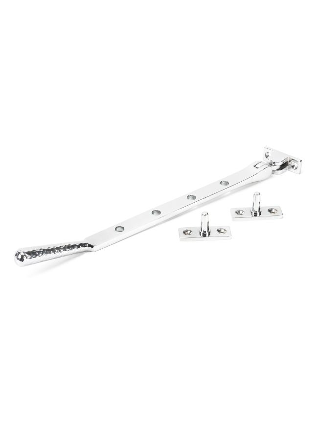 Polished Chrome 10" Hammered Newbury Stay