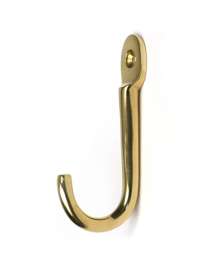 Polished Brass Traditional Coat Hook