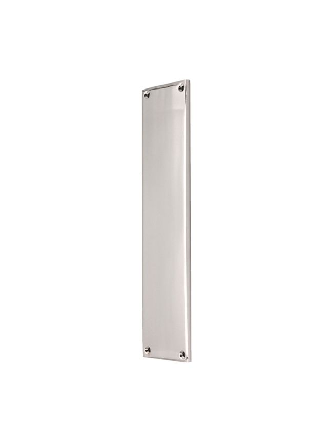 Victorian Finger Plate 300mm Polished Chrome