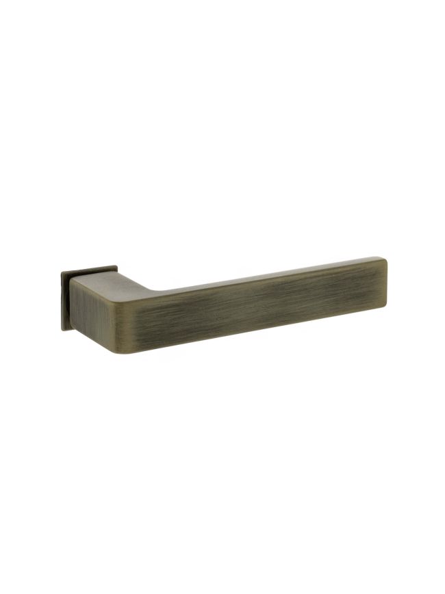 Forme Asti Lever Door Handle on Concealed Square Rose - Yester Bronze (Pair)
