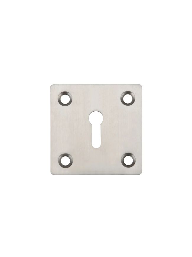 Zoo Hardware Square Standard Profile Escutcheon 50mm - Stainless Steel