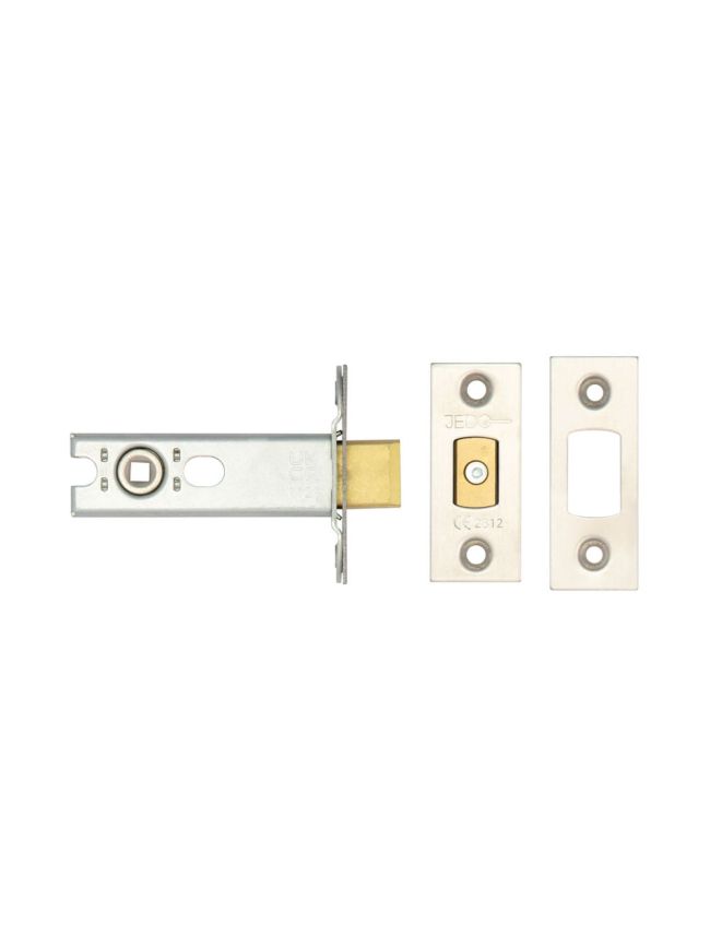 Jedo Heavy Duty Tubular Deadbolts 76mm Satin Stainless Steel - By Frelan Hardware - JL-HDB76SS
