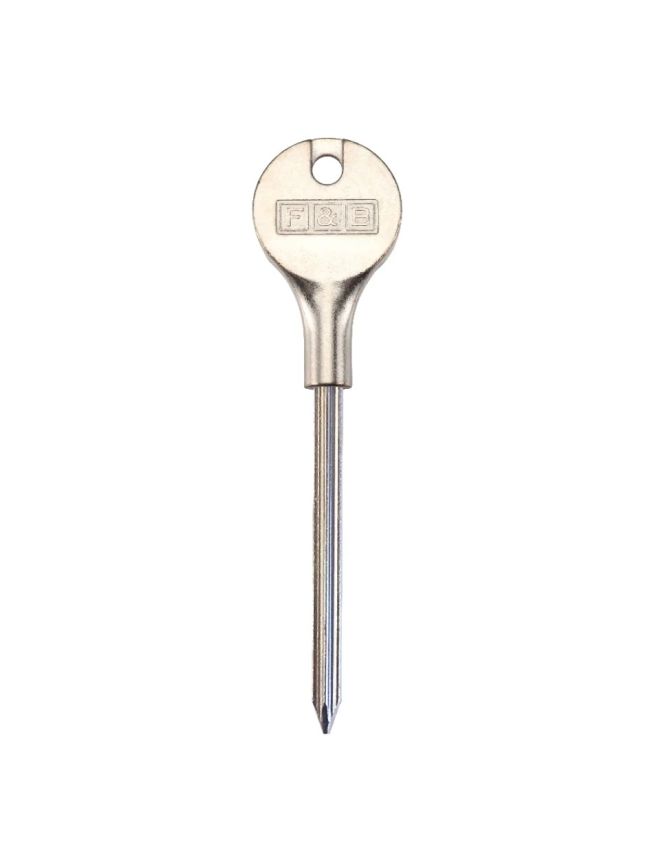 Zoo Hardware Fulton and Bray Star Shape 65mm Rack Bolt Key - Nickel