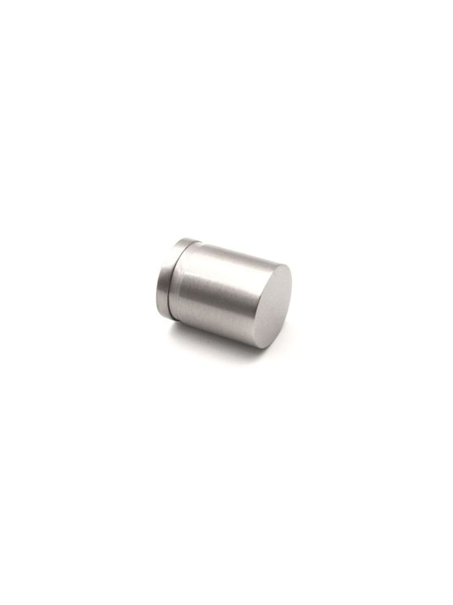 Cylinder Cupboard Pull Satin Silver