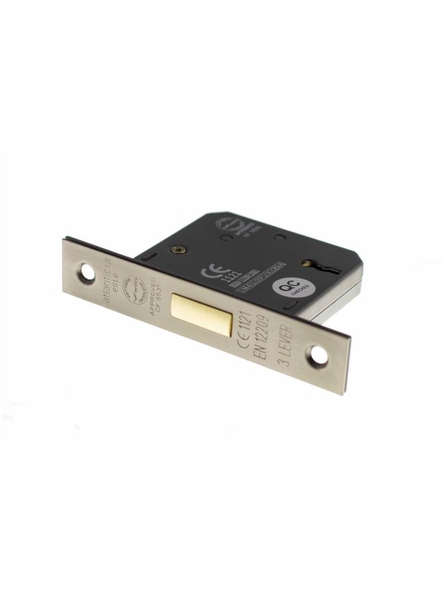 Atlantic 3 Lever Key Deadlock [CE] 2.5" - Matt Gun Metal
