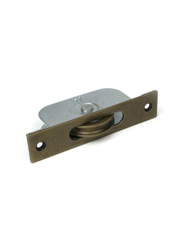 Burnished Brass Square Ended Sash Pulley 75kg