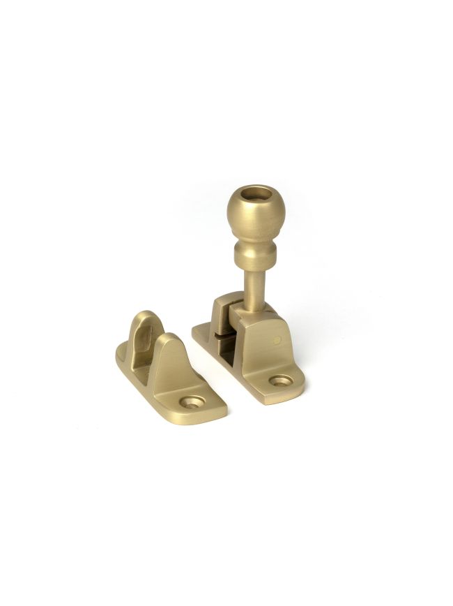 Satin Brass Mushroom Brighton Fastener (Radiused)