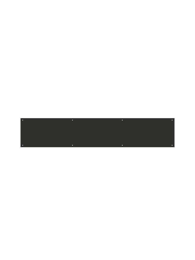 Zoo Hardware Kick Plate - Square - PCB - Powder Coat Black