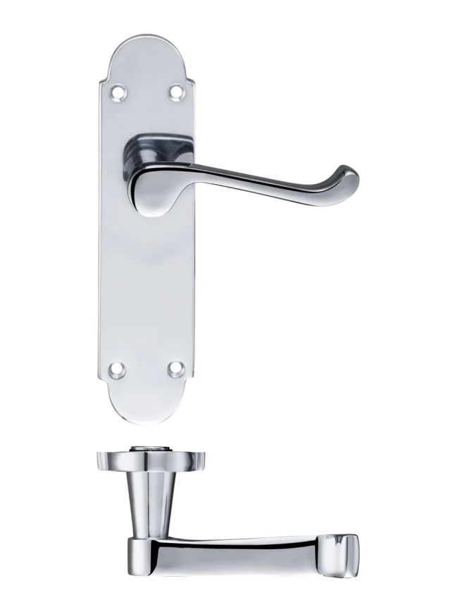 Zoo Hardware Oxford Lever Latch Furniture - Chrome