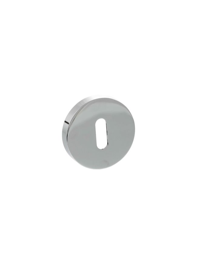 Senza Pari Key Escutcheons on Minimal Round Rose - Polished Chrome (Pair)