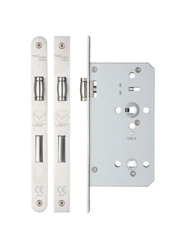 Zoo Hardware Din lift to lock - 72mm c/c - backset 60mm - Satin Stainless