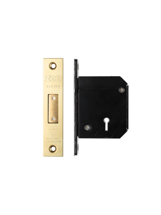 Zoo Hardware British Standard 5 Lever Deadlock - 67mm c/w Esc - Chubb Retro Fit 3G114