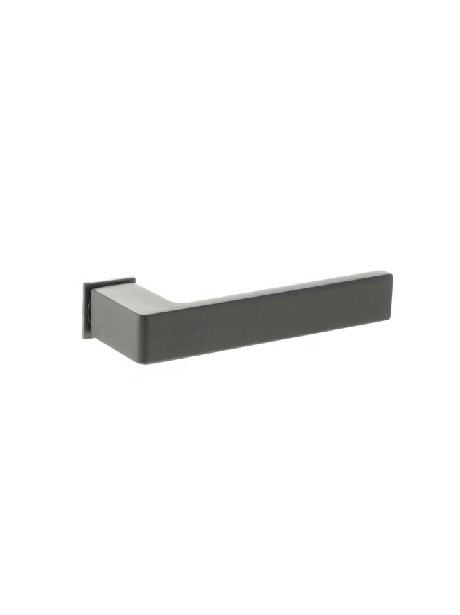 Forme Asti Lever Door Handle on Concealed Square Rose - Urban Dark Bronze (Pair)