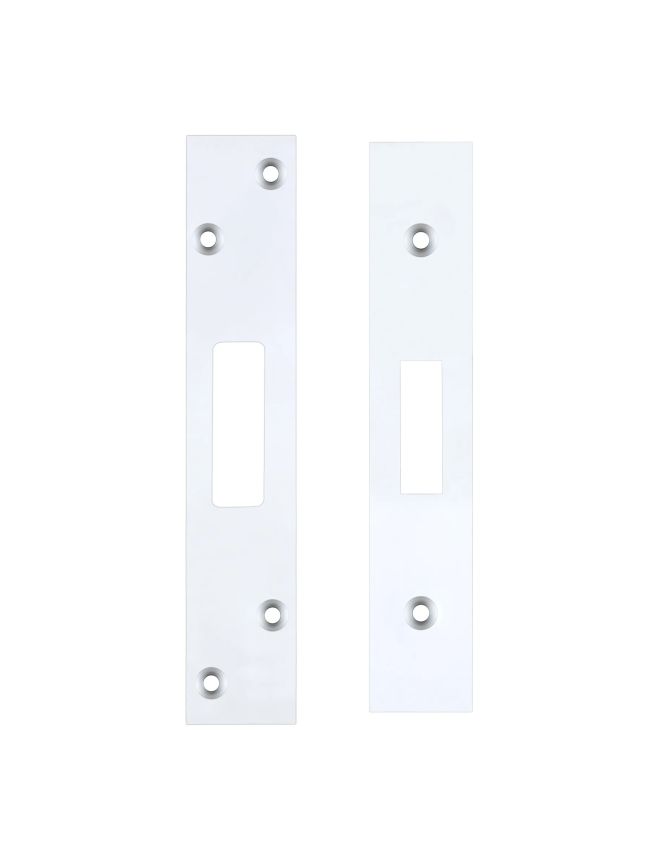 Zoo Hardware Spare Acc Pk for UK Dead Locks - *BLANK* - contains Forend, Strike and Fixing Screws - Chrome