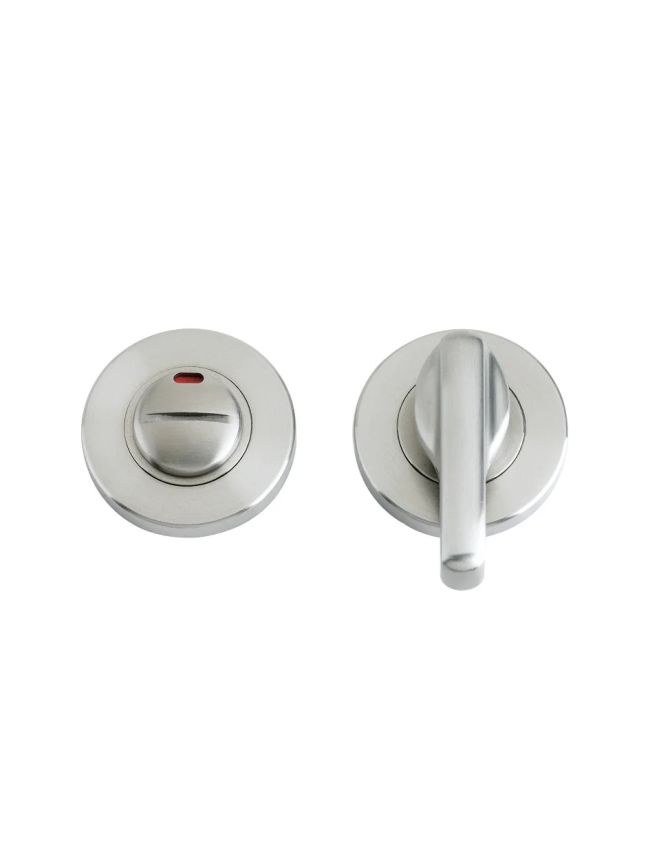 Zoo Hardware Disabled Turn and Release with Indicator complete with escutcheons and 5mm spindle - Satin Stainless