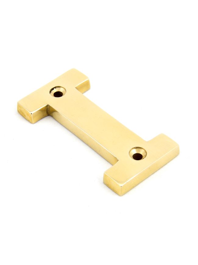 Polished Brass Letter I
