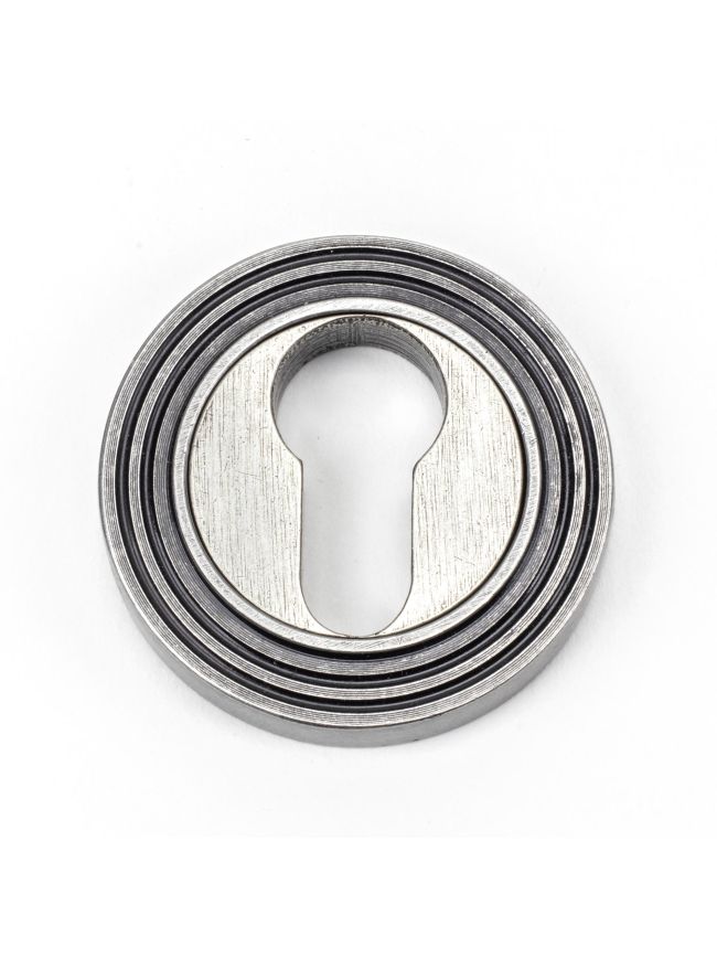 Pewter Round Euro Escutcheon (Beehive)