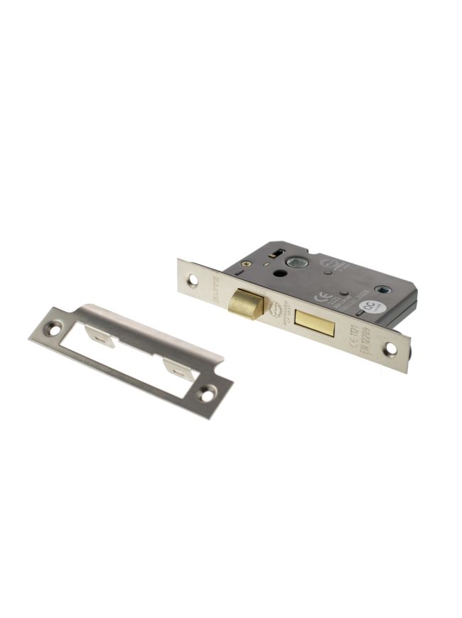 Atlantic Bathroom Lock [CE] 3" - Polished Nickel
