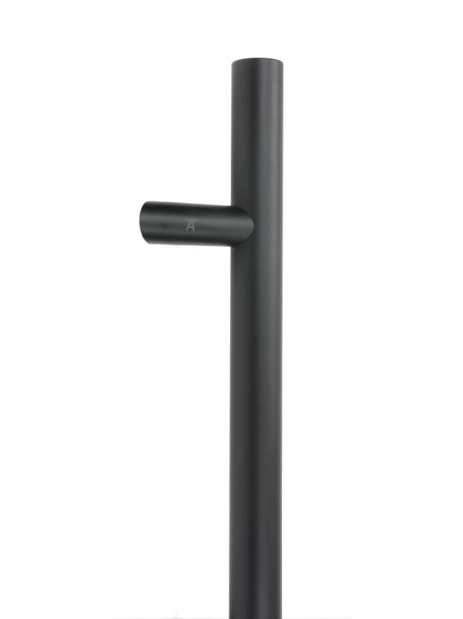 Matt Black SS (316) 0.9m Offset T Bar Handle Bolt Fix 32mm Ø