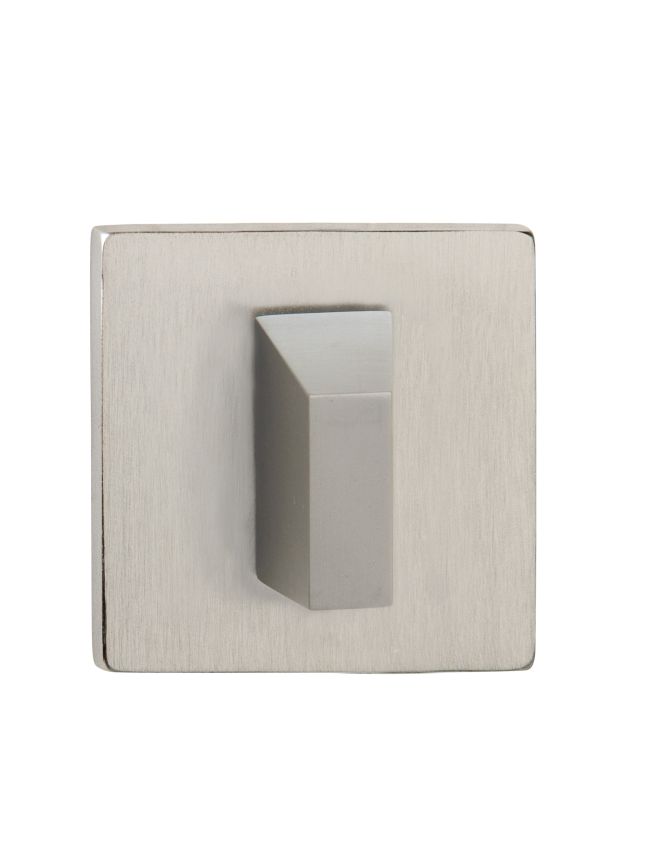 Tupai Rapido 5S Line WC Turn on 5mm Slimline Square Rose (bolt through fixing only) - Pearl Nickel